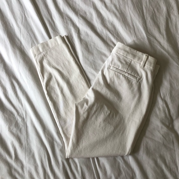 GAP Signature Skinny Ankle Pant in Ivory - Picture 4 of 7